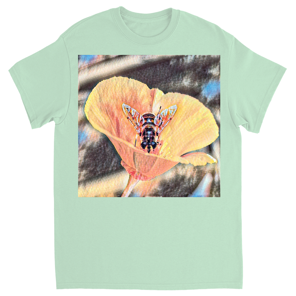 Painted Here's Looking at You Bee Unisex Adult T-Shirt Mint Shirts & Tops