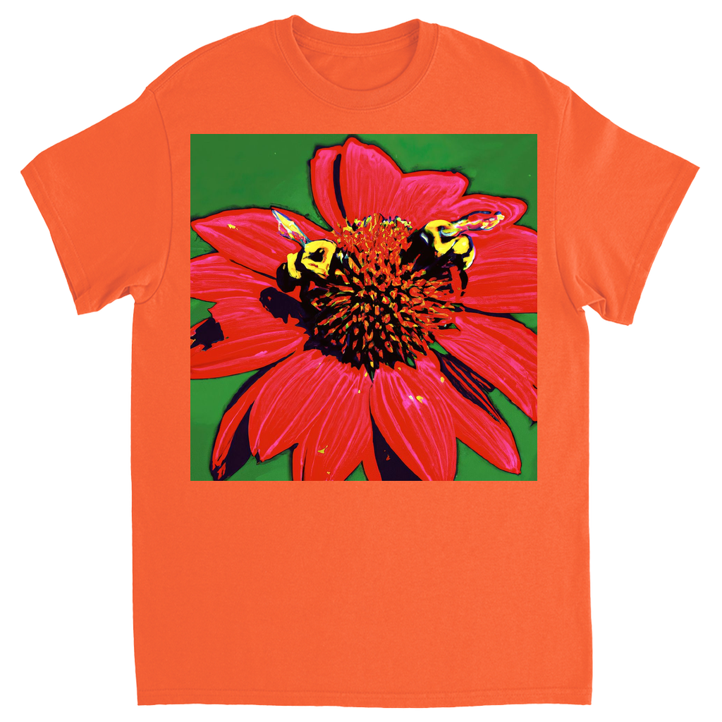Red Sun Bees T-Shirt Orange Shirts & Tops apparel Red Sun Bees