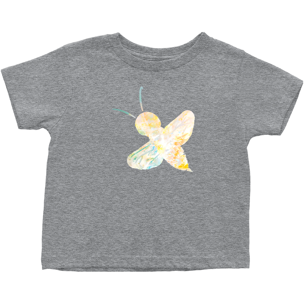 Abstract Sherbet Bee Toddler T-Shirt Heather Grey Baby & Toddler Tops apparel