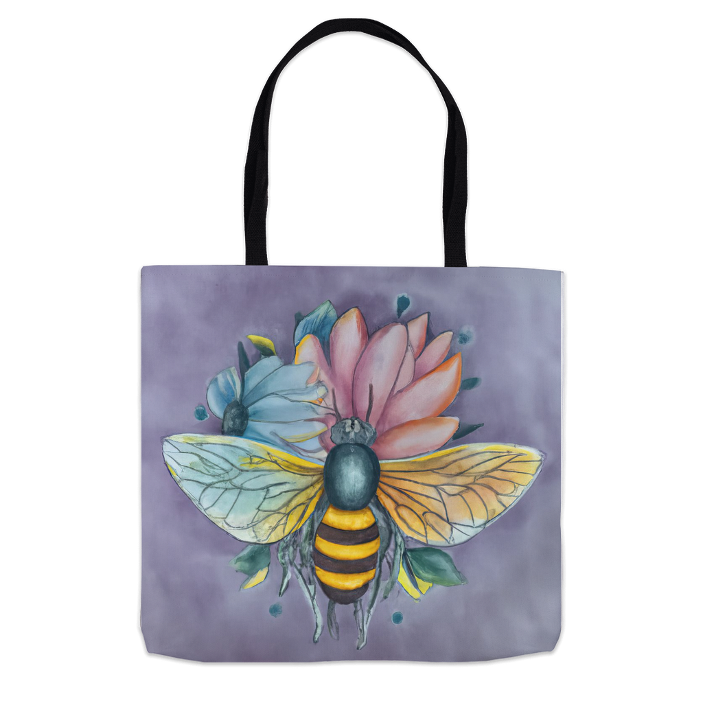 Pastel Dreams Bee Tote Bag 16x16 inch Shopping Totes bee tote bag gift for bee lover original art tote bag Pastel Dreams Bee totes zero waste bag