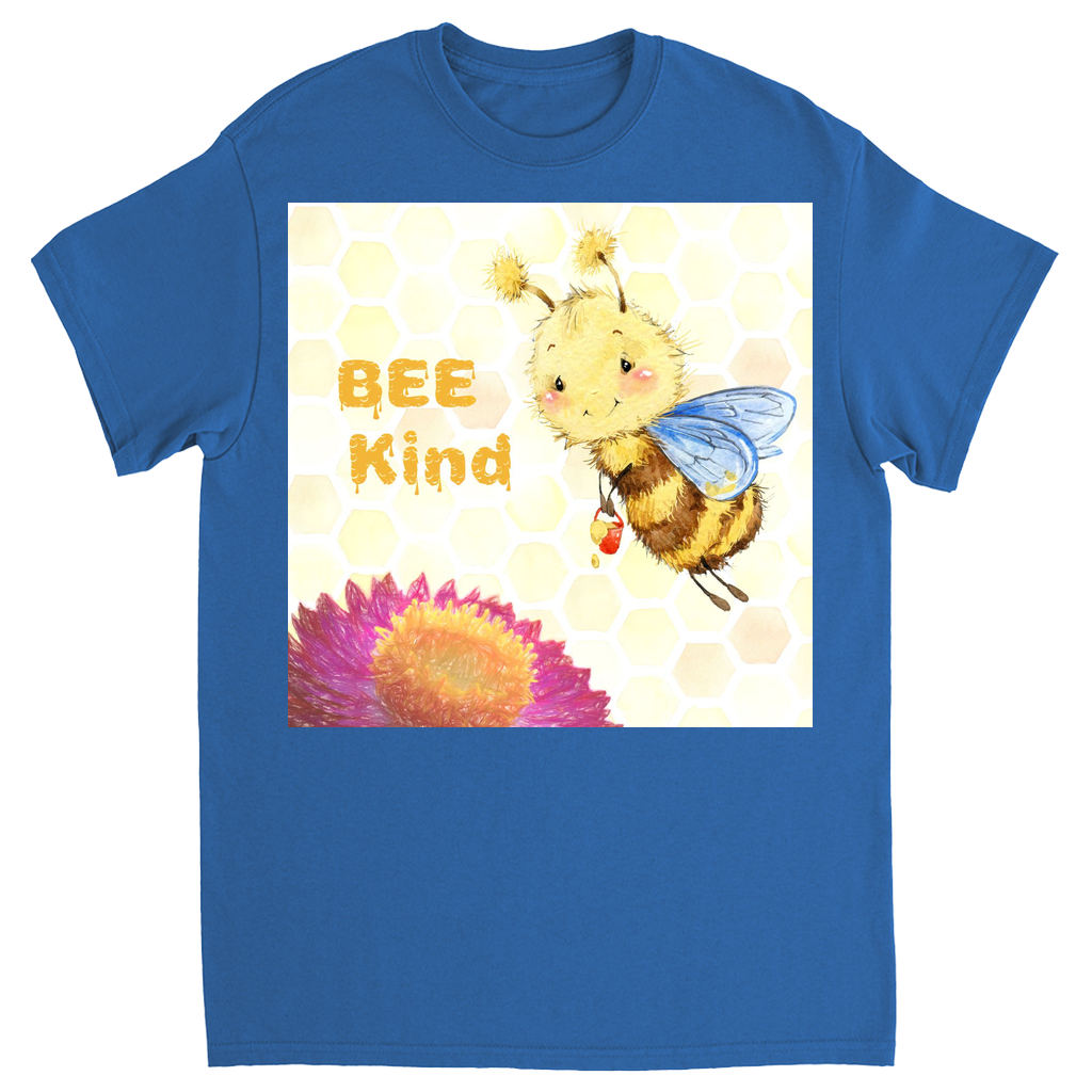 Pastel Bee Kind Unisex Adult T-Shirt Royal Shirts & Tops apparel