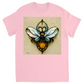 Blue Art Nouveau Bee T-Shirt Light Pink Shirts & Tops apparel Blue Art Nouveau Bee
