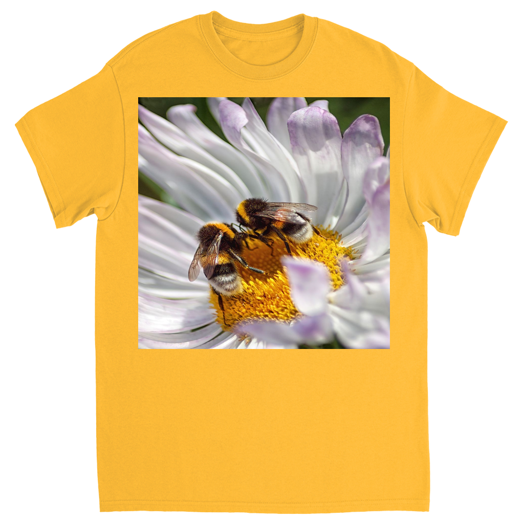 Bees Conspiring Unisex Adult T-Shirt Gold Shirts & Tops apparel