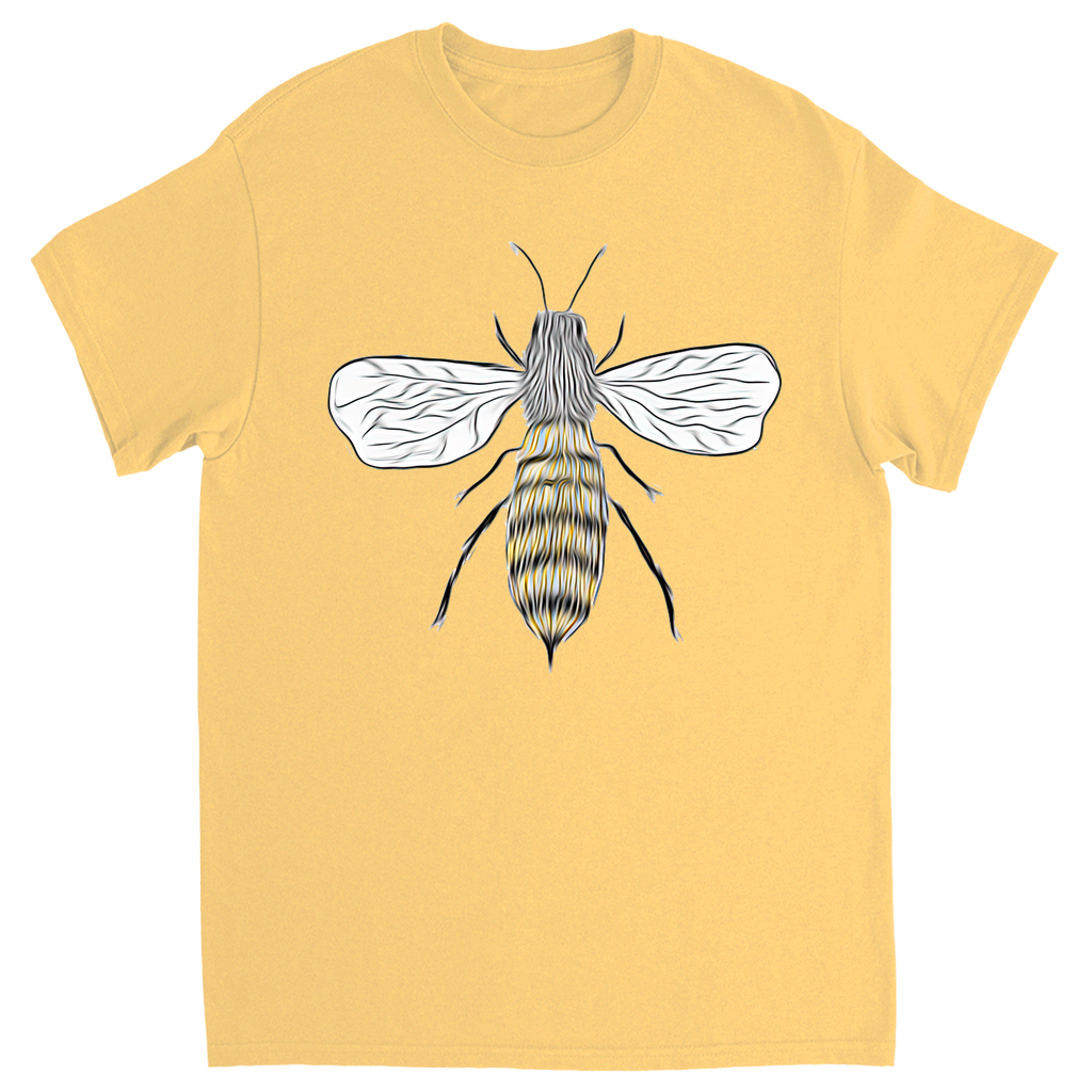 Furry Pet Bee Unisex Adult T-Shirt Yellow Haze Shirts & Tops apparel