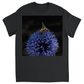 Bee on a Purple Ball Flower Unisex Adult T-Shirt Black Shirts & Tops apparel