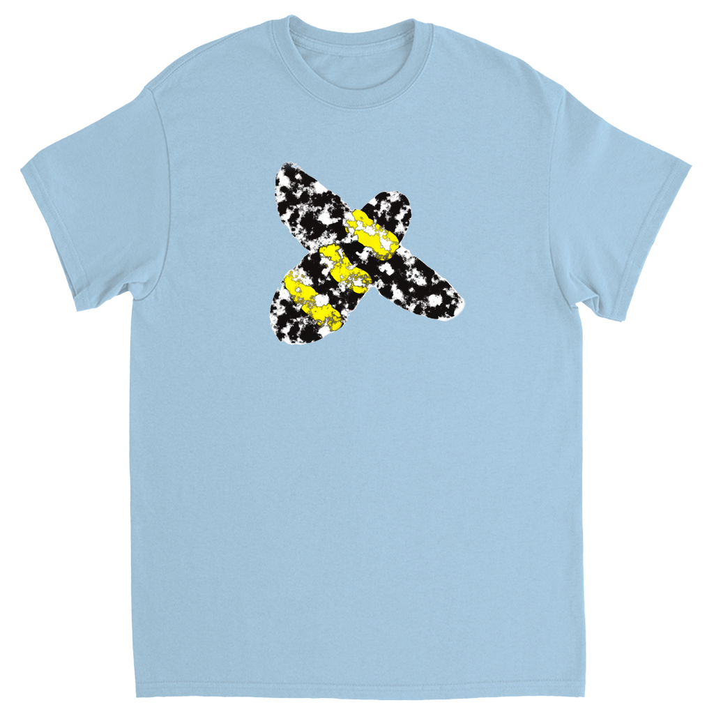 Graphic Bee Unisex Adult T-Shirt Light Blue Shirts & Tops