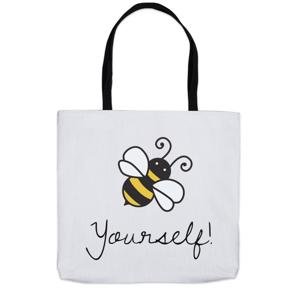 Bee Yourself Tote Bag 18x18 inch Shopping Totes bee tote bag gift for bee lover gifts original art tote bag totes zero waste bag