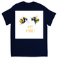 Rustic Bee Mine Unisex Adult T-Shirt Navy Blue Shirts & Tops