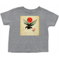 Vintage Japanese Bee with Sun Toddler T-Shirt Heather Grey Baby & Toddler Tops apparel Vintage Japanese Bee with Sun
