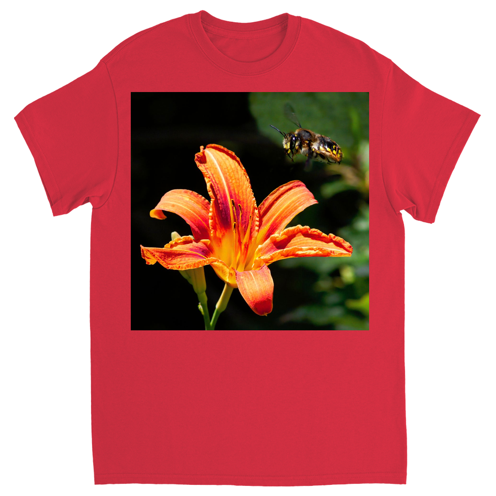 Orange Crush Bee Unisex Adult T-Shirt Red Shirts & Tops apparel