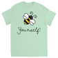 Bee Yourself Unisex Adult T-Shirt Mint Shirts & Tops apparel