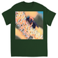 Muted Bee Unisex Adult T-Shirt Forest Green Shirts & Tops