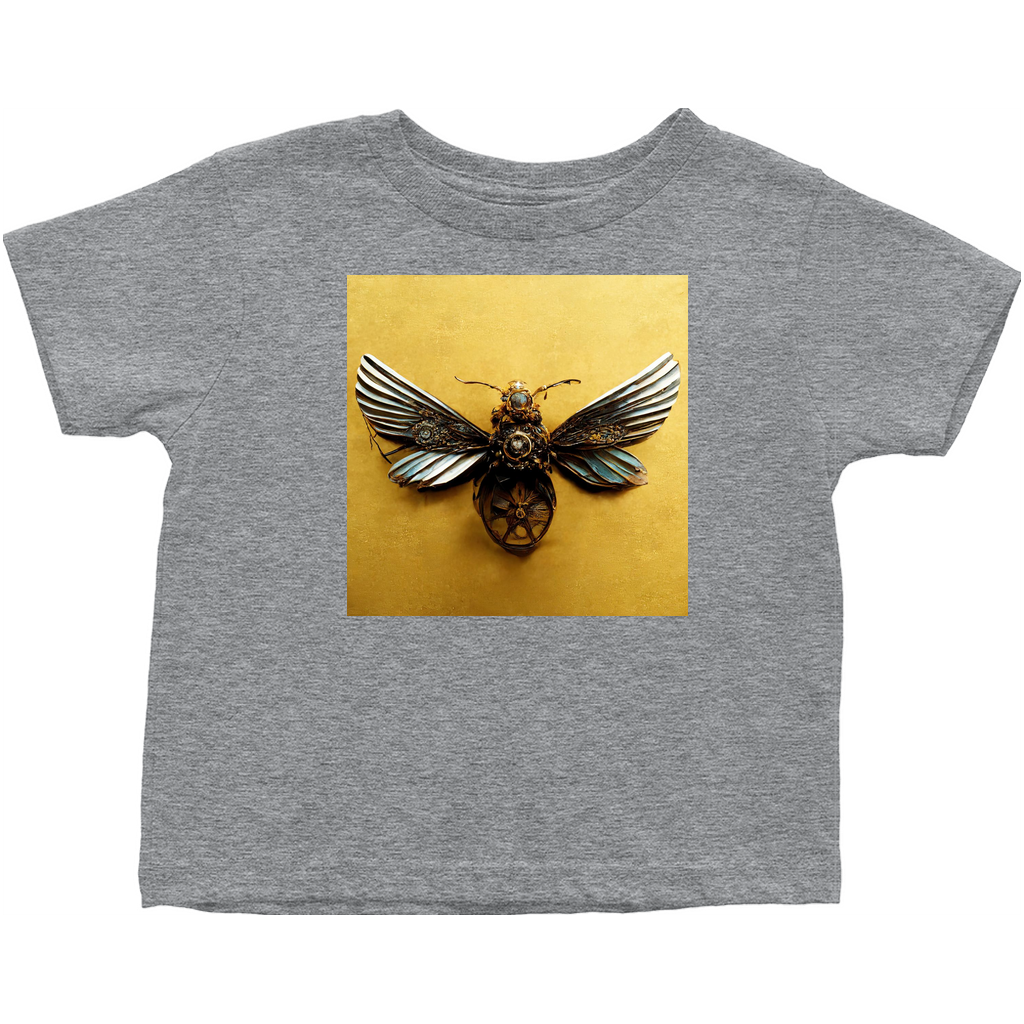 Vintage Metal Bee Toddler T-Shirt Heather Grey Baby & Toddler Tops apparel Steampunk Jewelry Bee