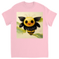 Smiling Paper Bee Unisex Adult T-Shirt Light Pink Shirts & Tops apparel Smiling Paper Bee