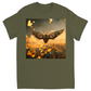 Metal Flying Steampunk Bee Unisex Adult T-Shirt Military Green Shirts & Tops apparel Metal Flying Steampunk Bee