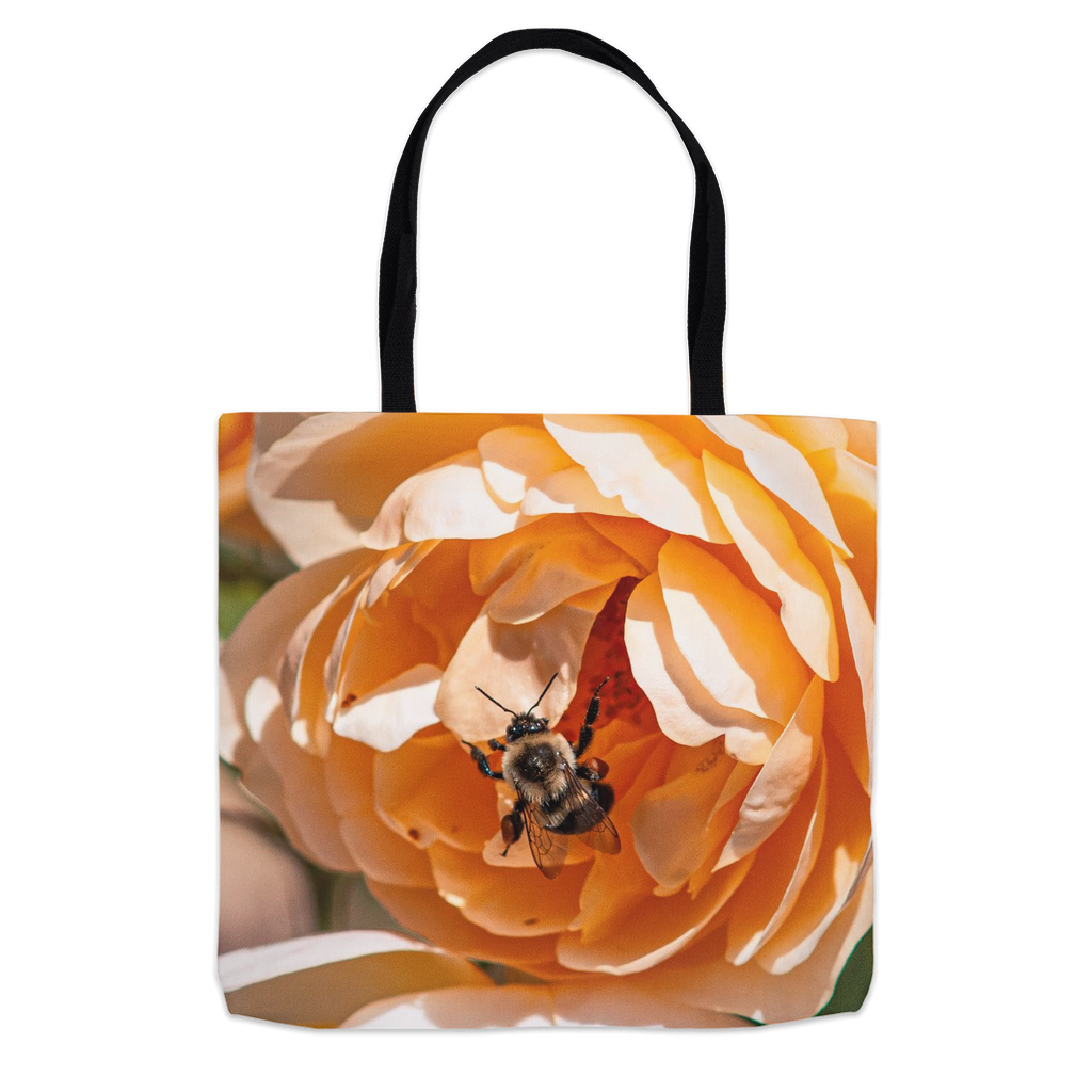 Emerging Bee Tote Bag 16x16 inch Shopping Totes bee tote bag gift for bee lover gifts original art tote bag totes zero waste bag