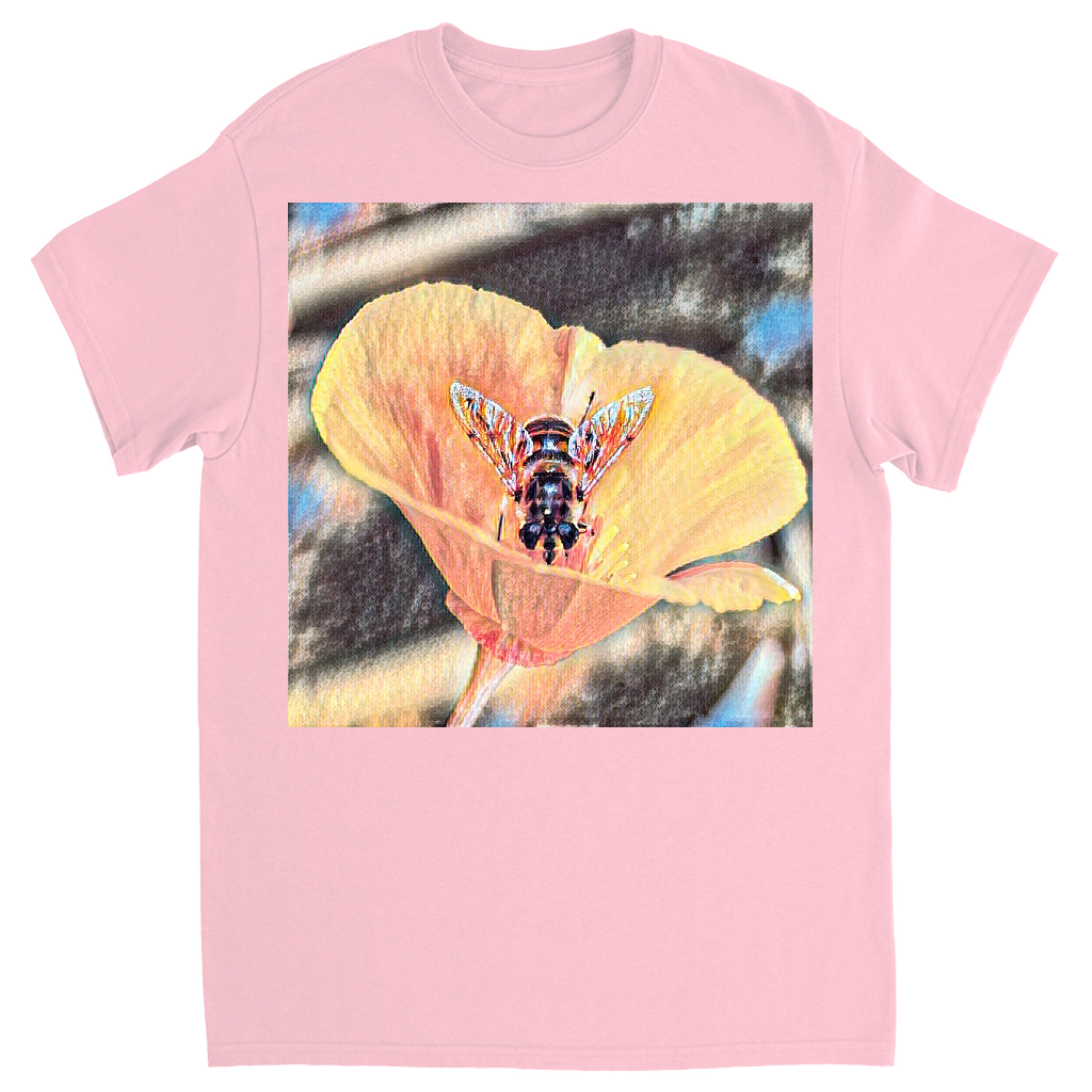 Painted Here's Looking at You Bee Unisex Adult T-Shirt Light Pink Shirts & Tops