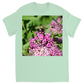 Bumble Bee on a Mound of Pink Flowers Unisex Adult T-Shirt Mint Shirts & Tops apparel