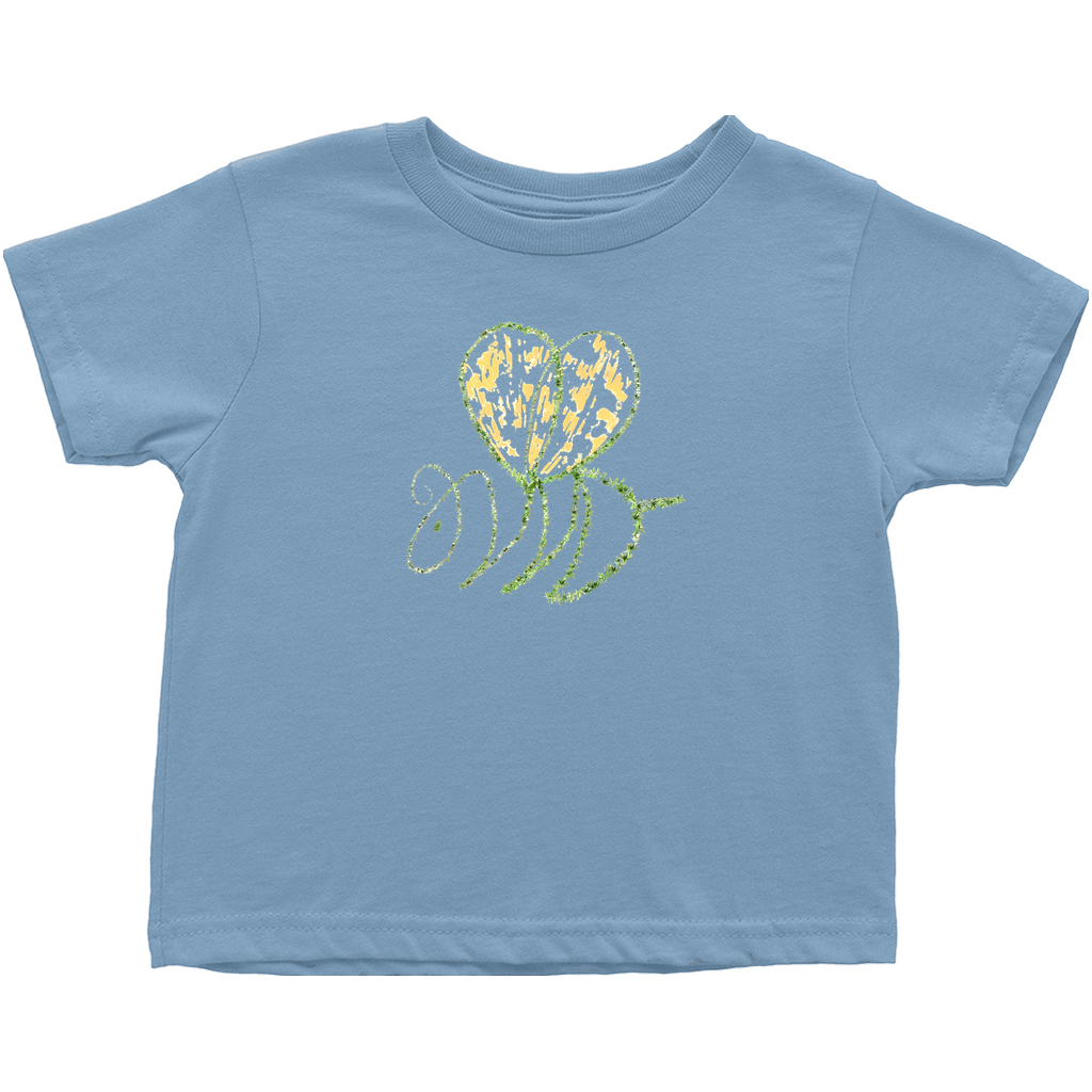 Leaf Bee Toddler T-Shirt Light Blue Baby & Toddler Tops apparel