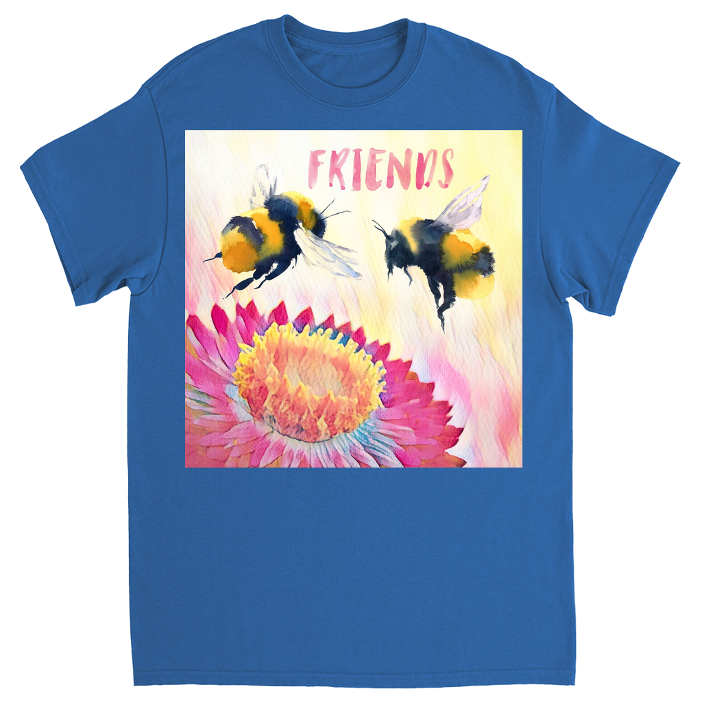 Cheerful Friends Unisex Adult T-Shirt Royal Shirts & Tops apparel