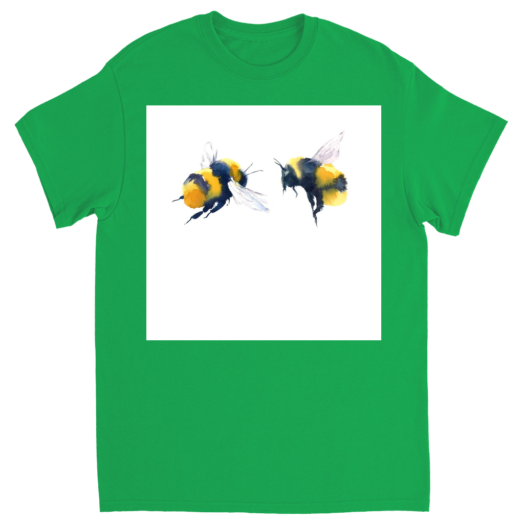 Friendly Flying Bees Unisex Adult T-Shirt Irish Green Shirts & Tops