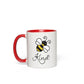 Bee Kind Accent Mug 11 oz White with Red Accents Coffee & Tea Cups gifts