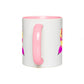 Abstract Pink and Yellow Bee Accent Mug Coffee & Tea Cups gifts