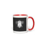 Negative Bee Accent Mug 11 oz White with Red Accents Coffee & Tea Cups gifts