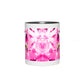 Bee with Glowing Pink Flowers Accent Mug Coffee & Tea Cups gifts